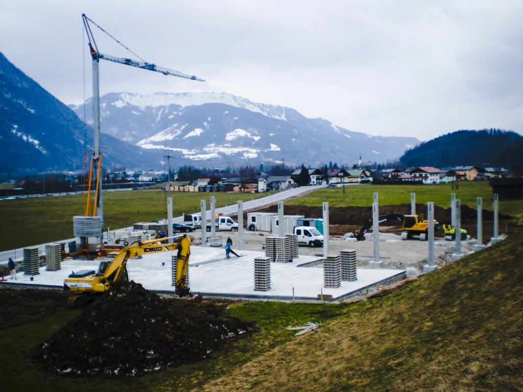 New company building in Golling, 2009